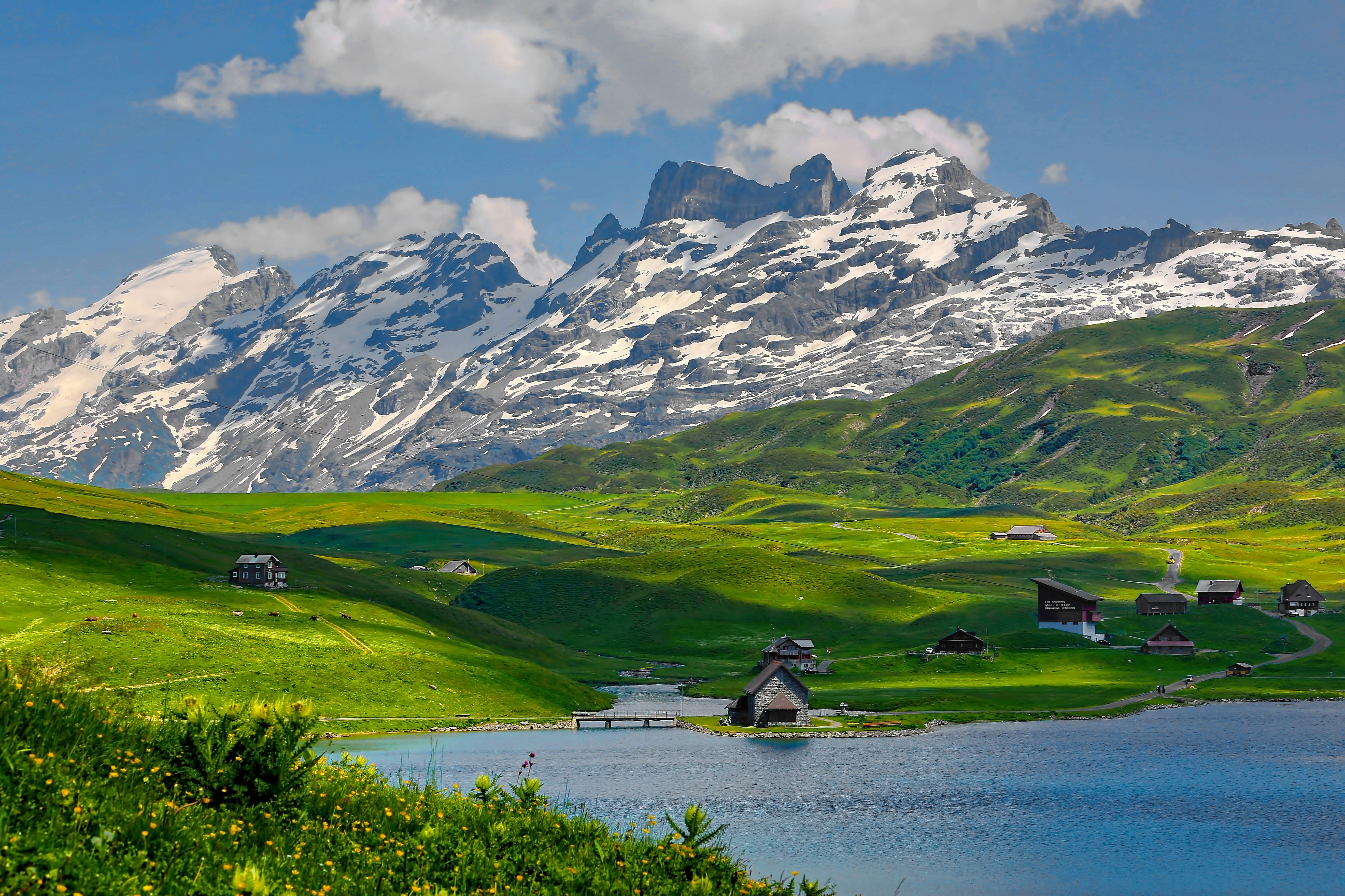 Modern skyline of Switzerland