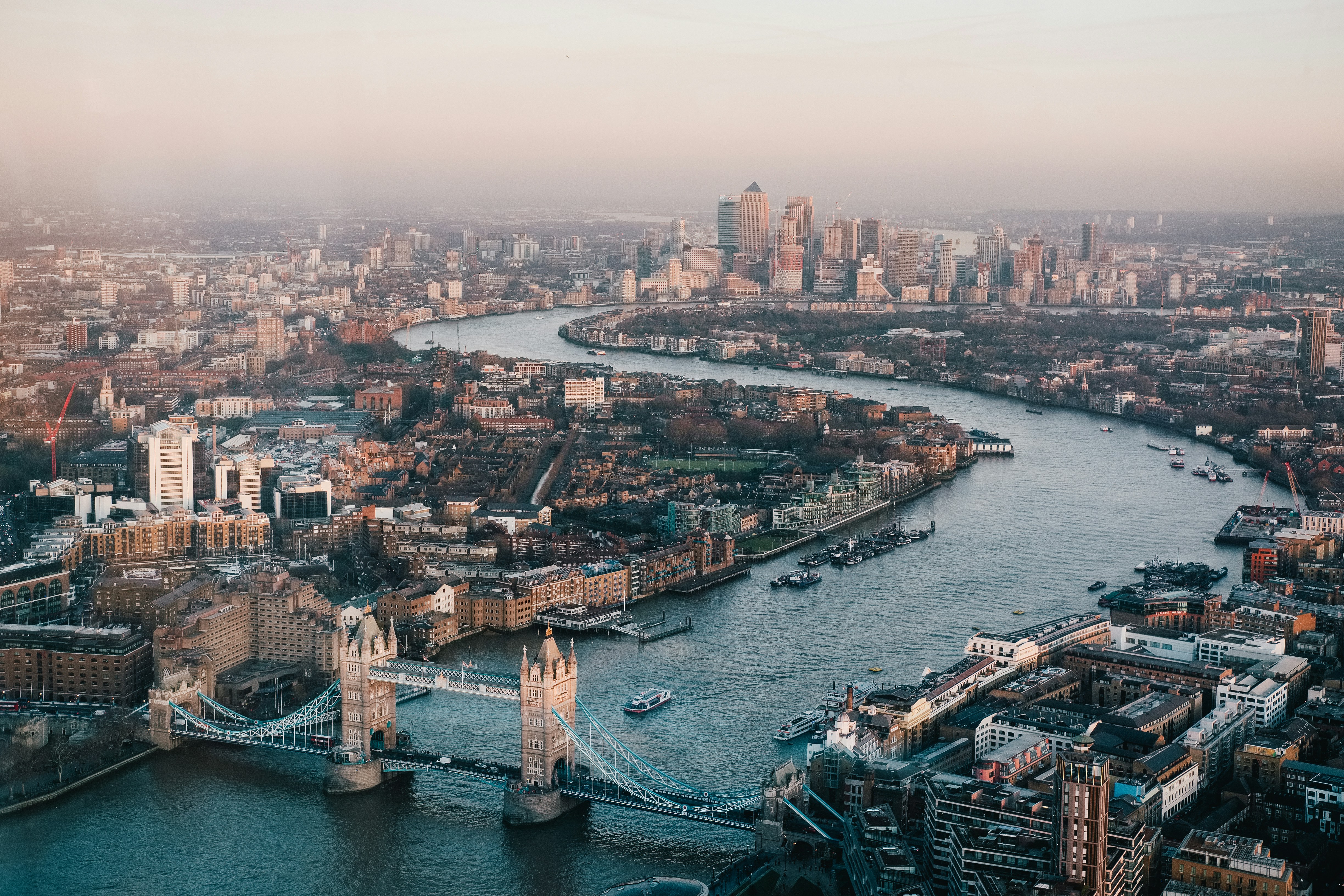 Iconic view of London, UK